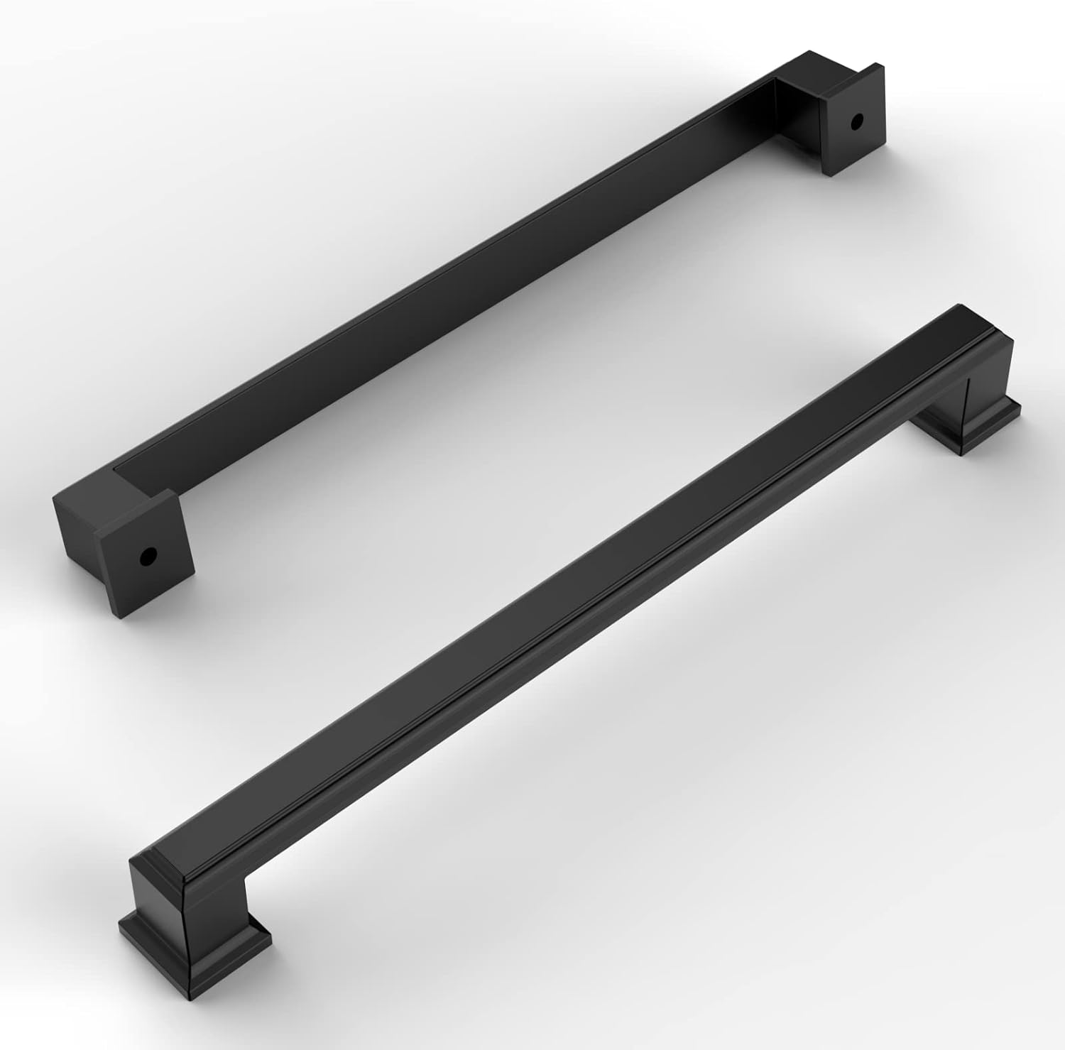 Amerdeco 10 Pack Matte Black 7.5" Pulls
