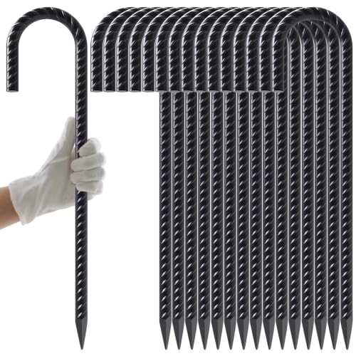 AAGUT Rebar Stakes 16 Inch J Hook 16 Pack