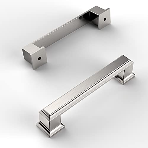 Amerdeco 10 Pack Brushed Satin Nickel Pulls