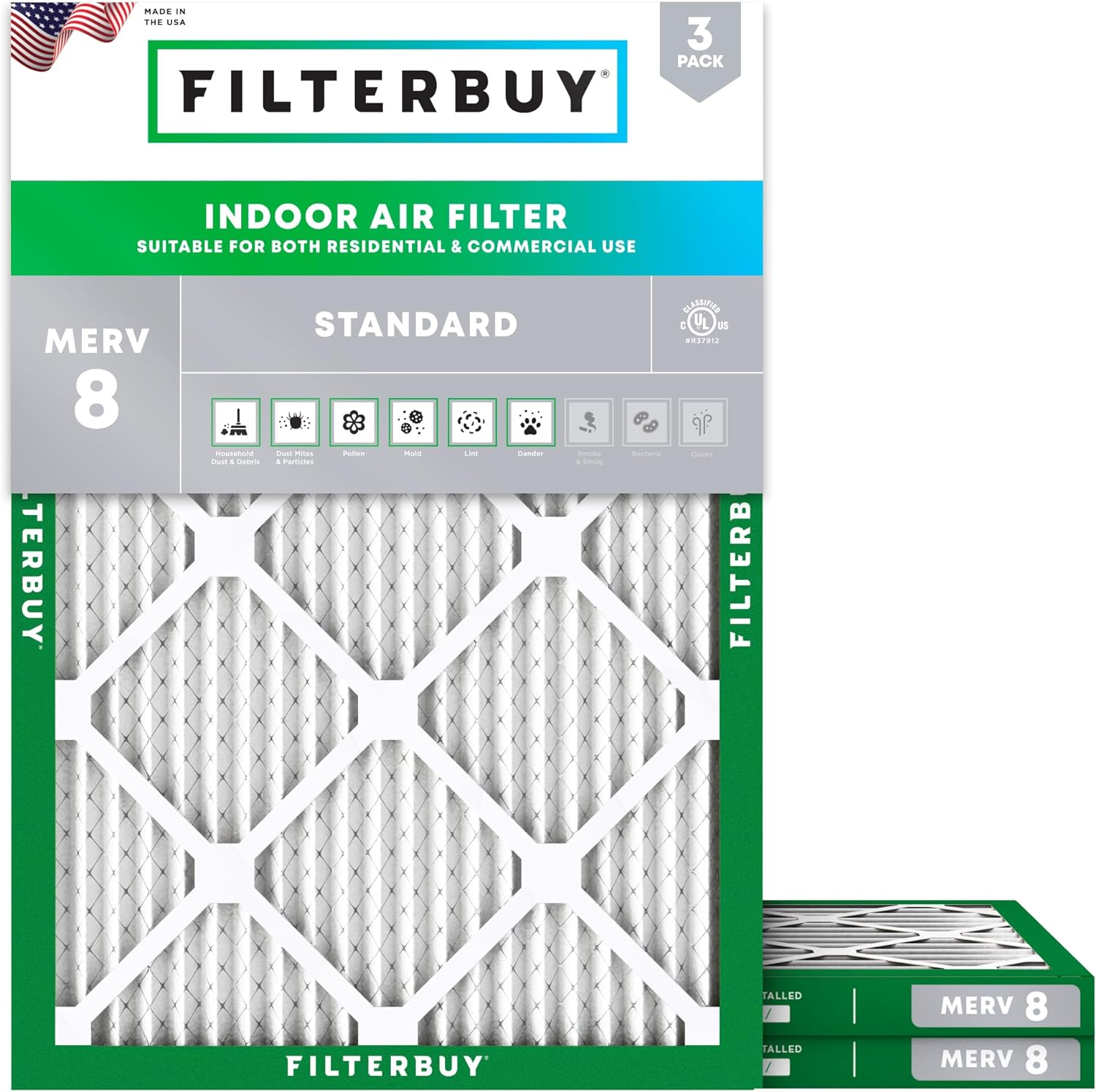 Filterbuy 28x30x1 MERV 8