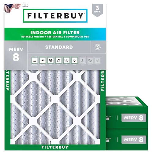 Filterbuy 18x24x4 MERV 8 (3-Pack)
