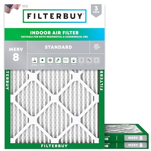 Filterbuy 21x23x1 MERV 8