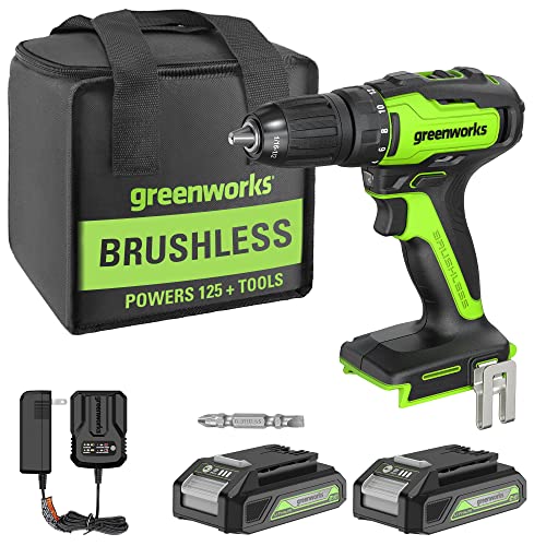 Greenworks 24V Brushless Drill Kit