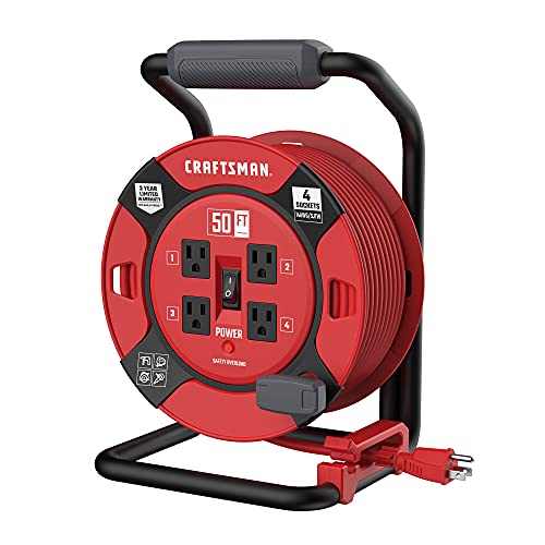 CRAFTSMAN Retractable Extension Cord Reel 50 Ft.