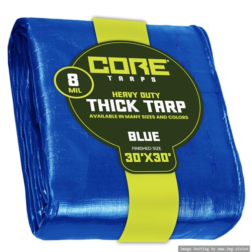 Core Tarps Heavy Duty 8 Mil (Blue 30 X 30)