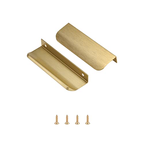 Satanga Edge Finger Pulls Pack (Brushed Brass)