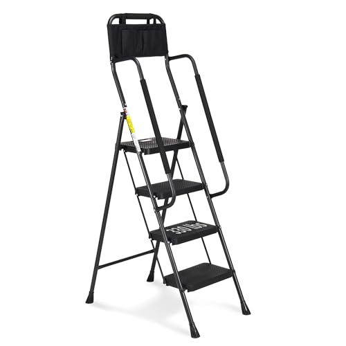 HBTower Step Ladder with Handrails