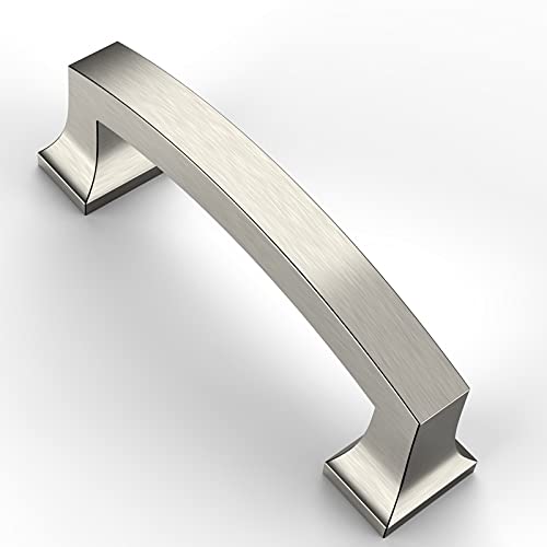 Asidrama 20 Pack 3 Inch(76mm) Hole Centers Kitchen Cabinet Handles, Brushed Satin Nickel Cabinet Pulls Kitchen Cabinet Hardware for Cupboard Drawer Pulls