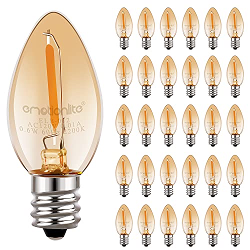 Emotionlite Amber LED C7 Bulbs