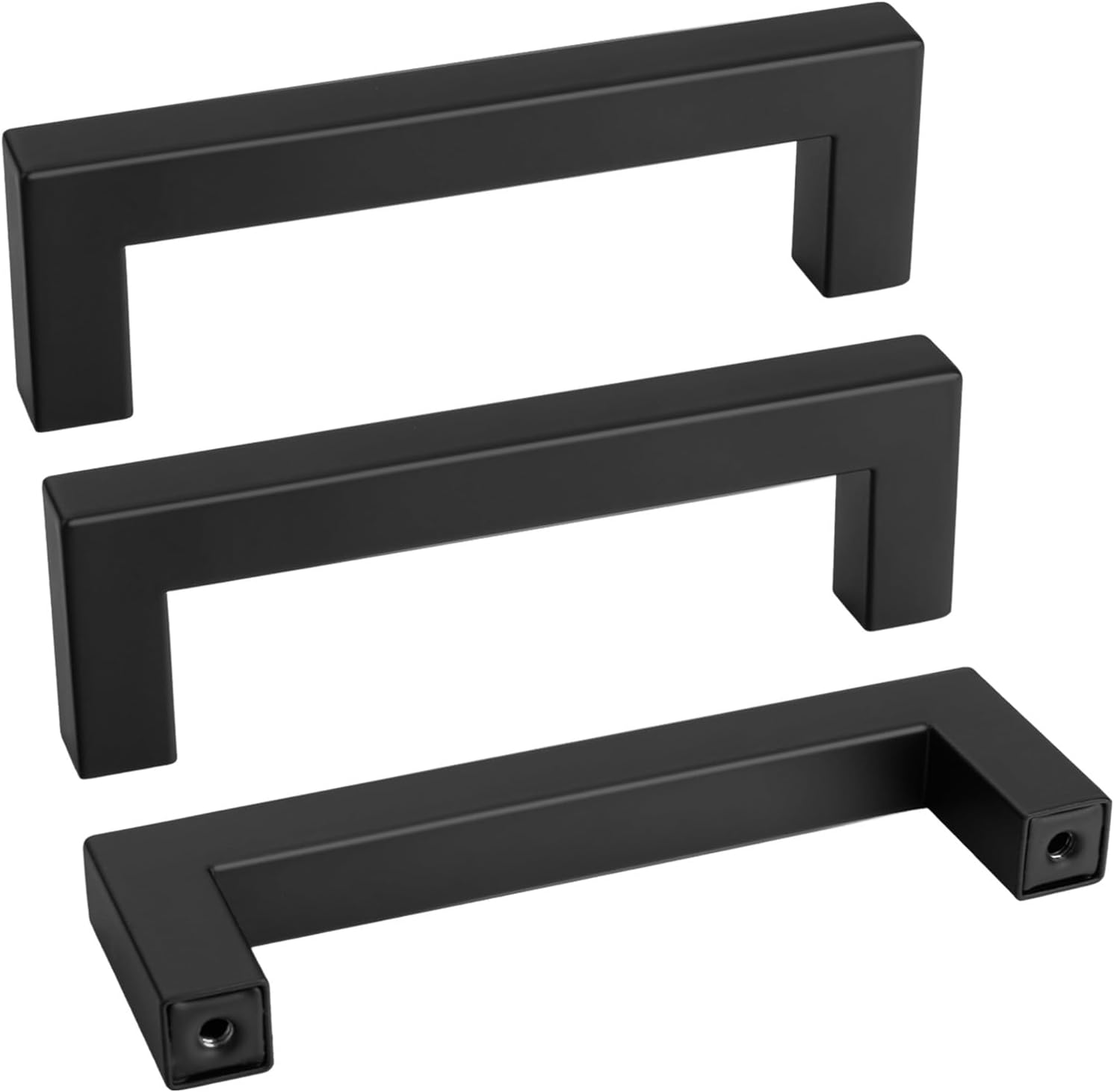 Goldenwarm Matte Black Cabinet Pulls (35 Pack)
