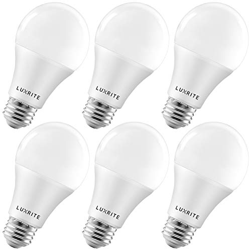 LUXRITE A19 LED Light Bulbs 6-pack