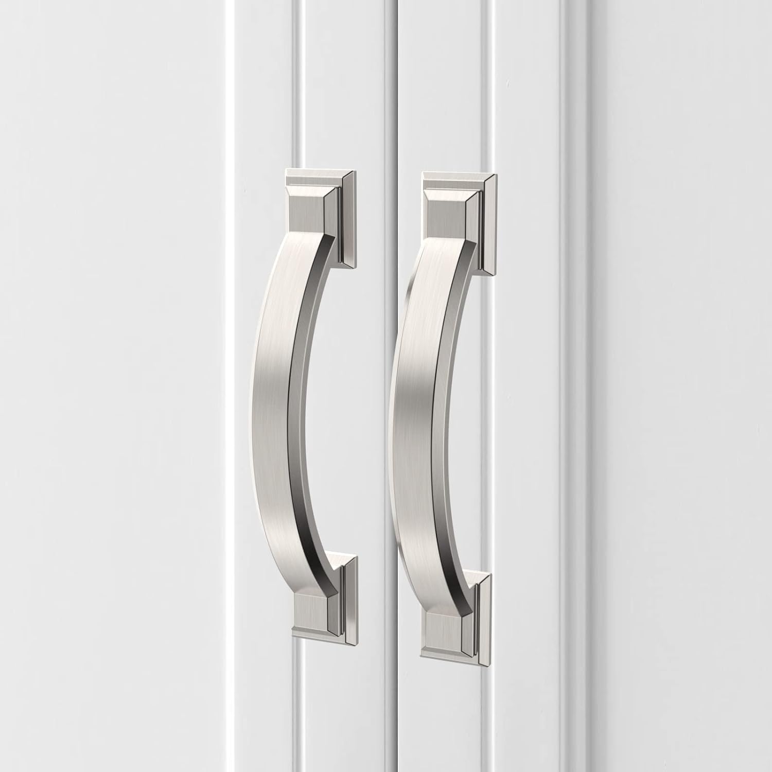 Asidrama 20 Pack 3 Inch(76mm) Brushed Satin Nickel Kitchen Cabinet Handles, Cabinet Pulls Kitchen Cabinet Hardware for Cupboard Drawer Pulls