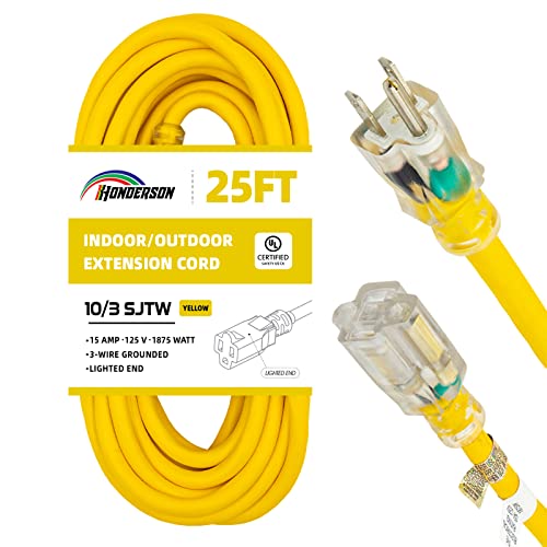 HONDERSON 10 Gauge 25FT Yellow