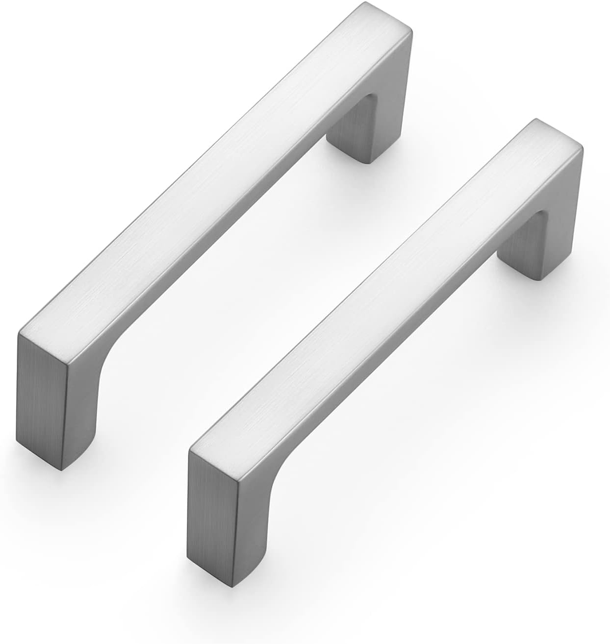 Ravinte 30 Pack Solid 3 Inch Square Cabinet Handles - Brushed Nickel Pulls for Drawers and Kitchen Cabinets - Hardware Handles