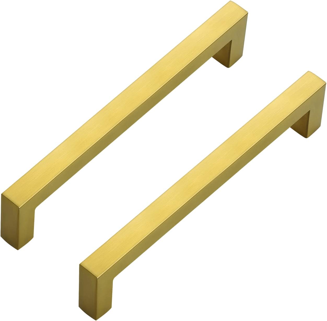 Ravinte 6-1/4 Inch Brushed Brass Pulls