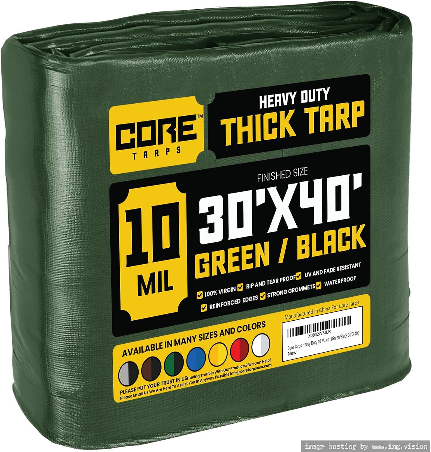 Core Tarps Heavy Duty 10 Mil Tarp