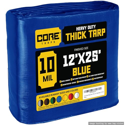 Core Tarps Heavy Duty 10 Mil (12 X 25)