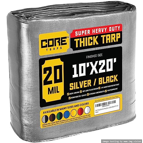 Core Tarps Extreme Heavy Duty 20 Mil (Silver/Black)