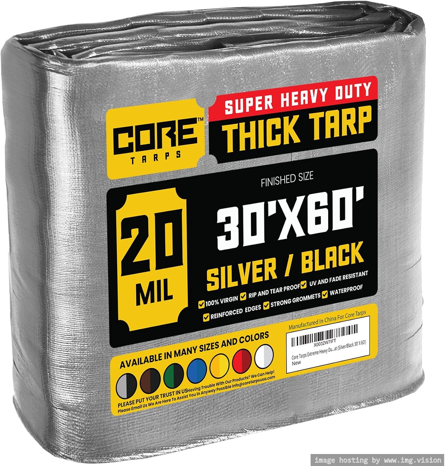 Core Tarps Extreme Heavy Duty 20 Mil (30 x 60)
