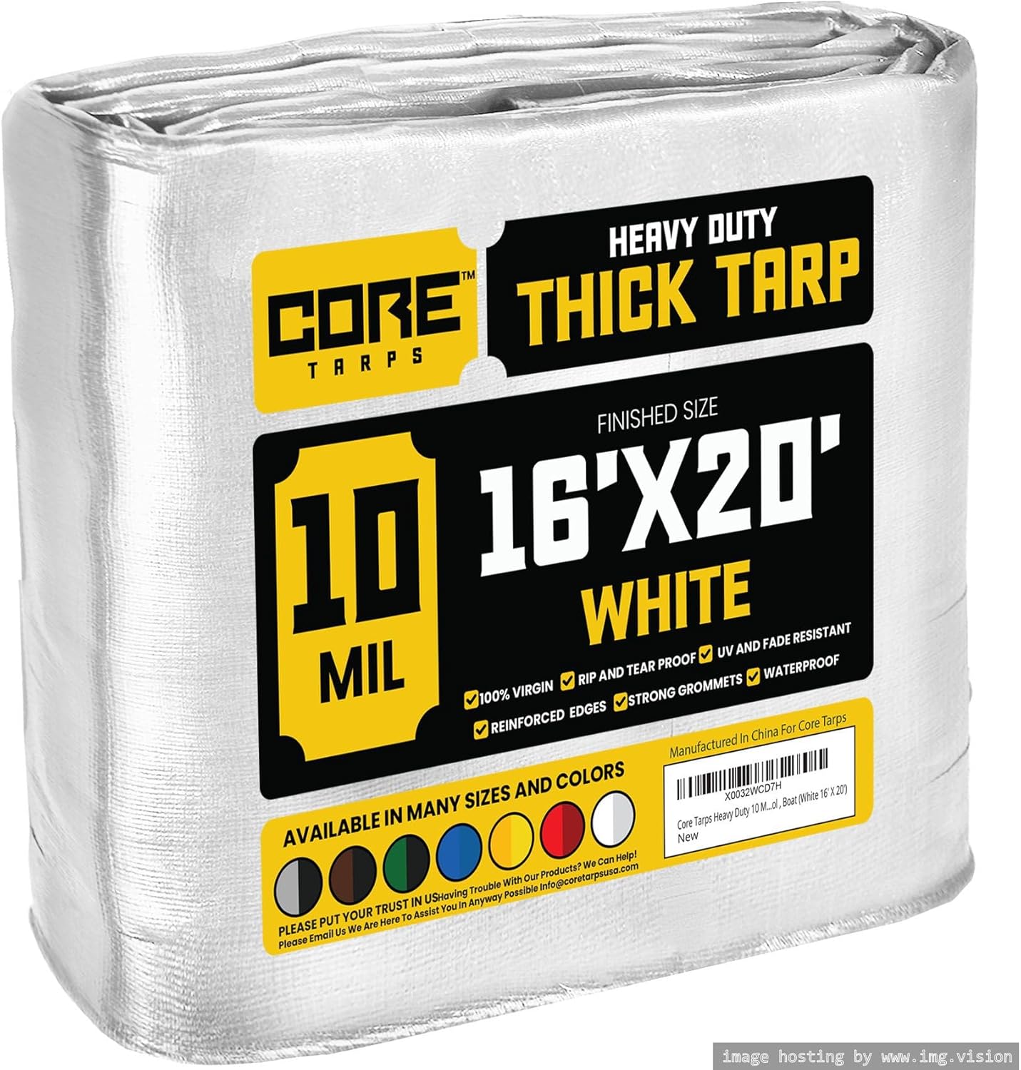 Core Tarps Heavy Duty 10 Mil (16 X 20)
