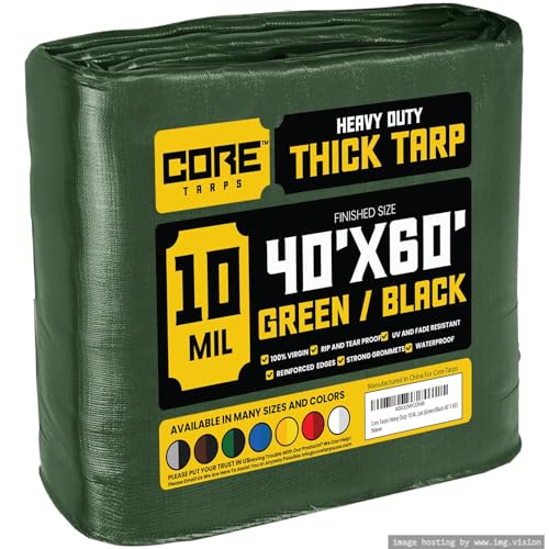 Core Tarps Heavy Duty 10 Mil (40 x 60)