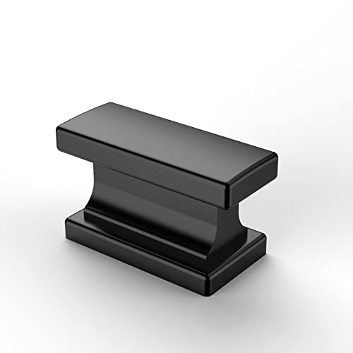 Asidrama 20 Pack Matte Black Kitchen Cabinet Knobs Drawer Cabinet Hardware Zinc Knobs for Dresser Drawers