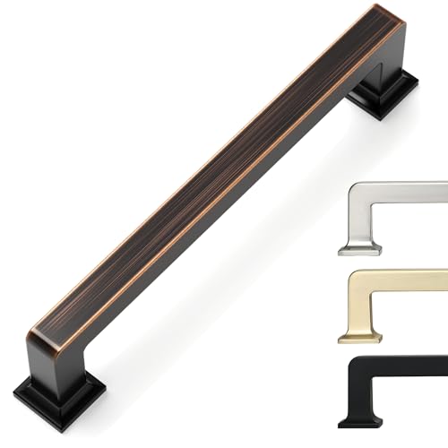 5 Inch 10 Pack Oil Rubbed Bronze Cabinet Pulls - Kitchen Cabinet Hardware - Cupboard Handles