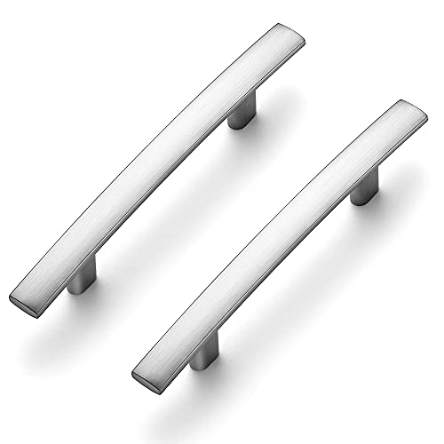 Ravinte 5-3/16 Inch Curved Cabinet Pulls Brushed Nickel Kitchen Arch Cupboard Handles Zinc Alloy Cabinet Pulls 5-3/16" Length,3" Hole Center | 20 Pack