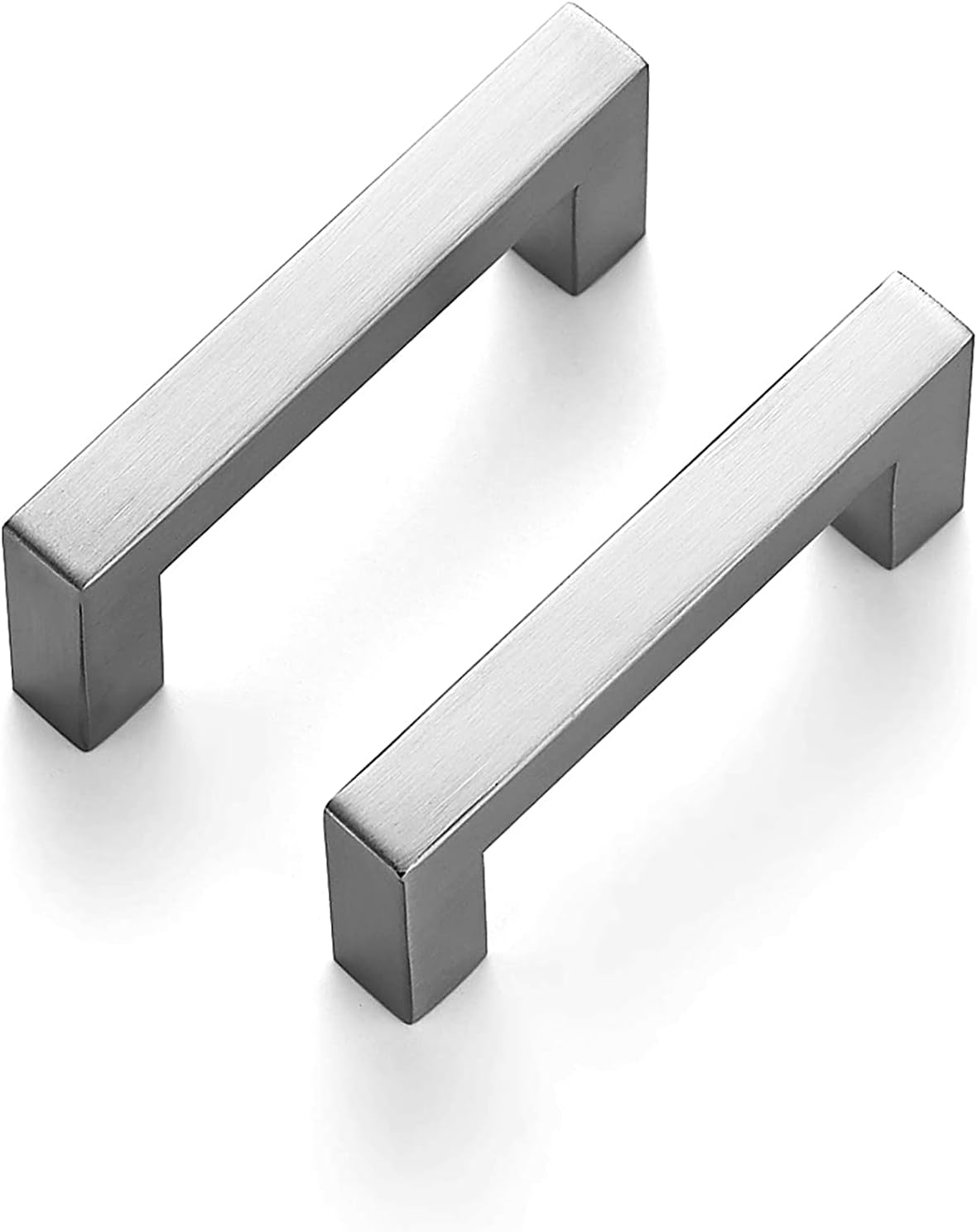 Ravinte 32 Pack 3 Inch Square Cabinet Handles Satin Nickel Pulls Brushed Nickel Drawer Pulls Kitchen Cupboard Hardware for Cabinets Cupboard Drawer Handles