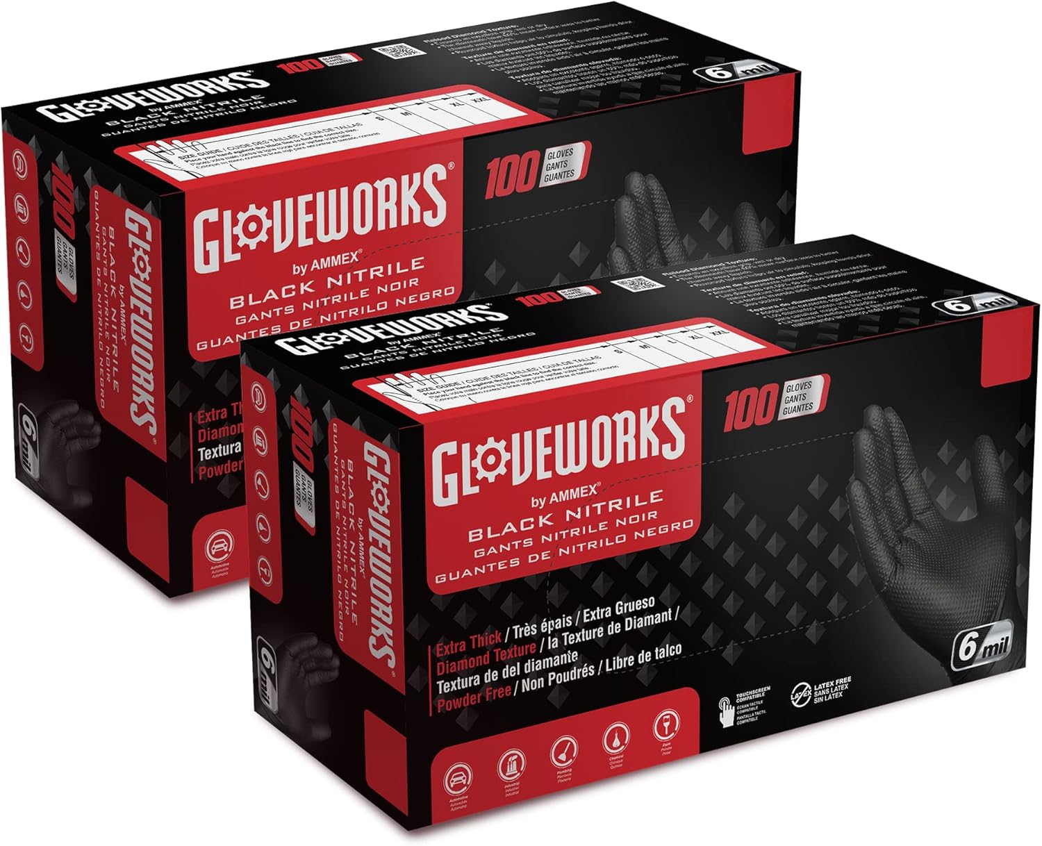 GLOVEWORKS HD 6 mil Nitrile