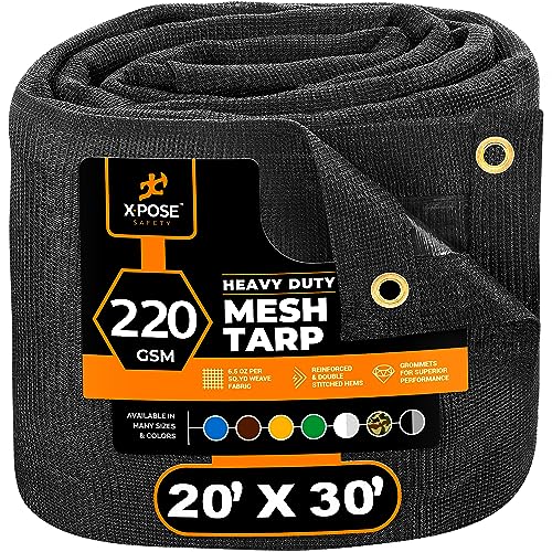 Xpose Safety Heavy Duty Mesh Tarp 20' x 30'