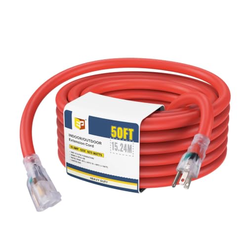 EP 50 Ft Lighted Outdoor Extension Cord