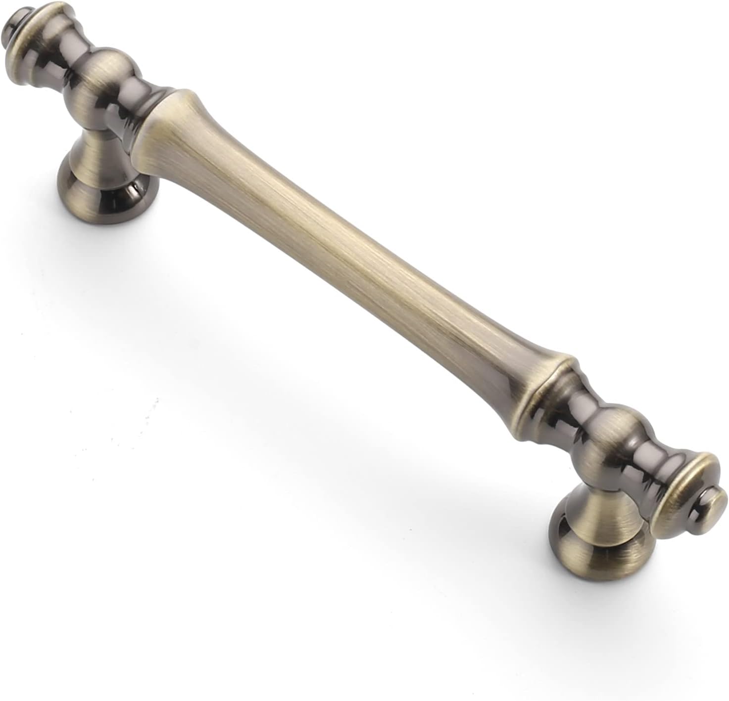 Asidrama 10 Pack 3.75 Inch(96mm) Brushed Antique Brass Kitchen Cabinet Handles, Cabinet Pulls Kitchen Cabinet Hardware for Cupboard Drawer Pulls
