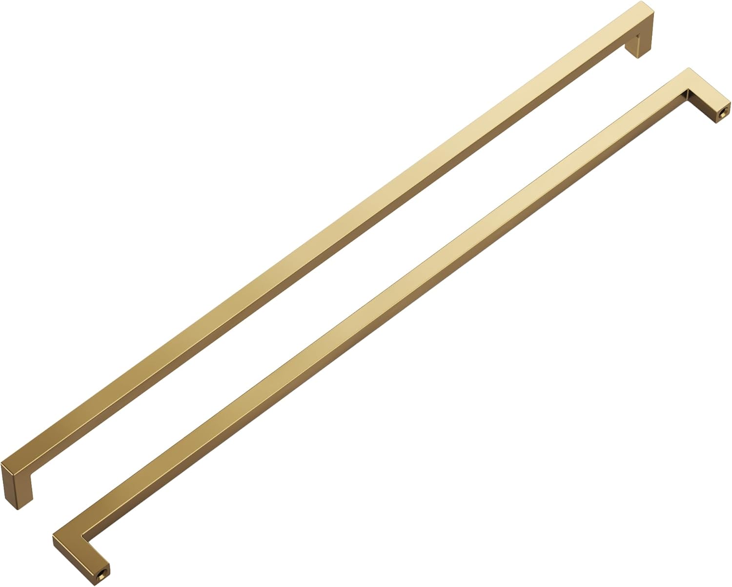 Hickory Hardware Solid Core Kitchen Cabinet Pulls, Luxury Cabinet Handles, Hardware for Doors & Dresser Drawers, 18 Inch Hole Center, Champagne Bronze, Skylight Collection(Pack of 1)