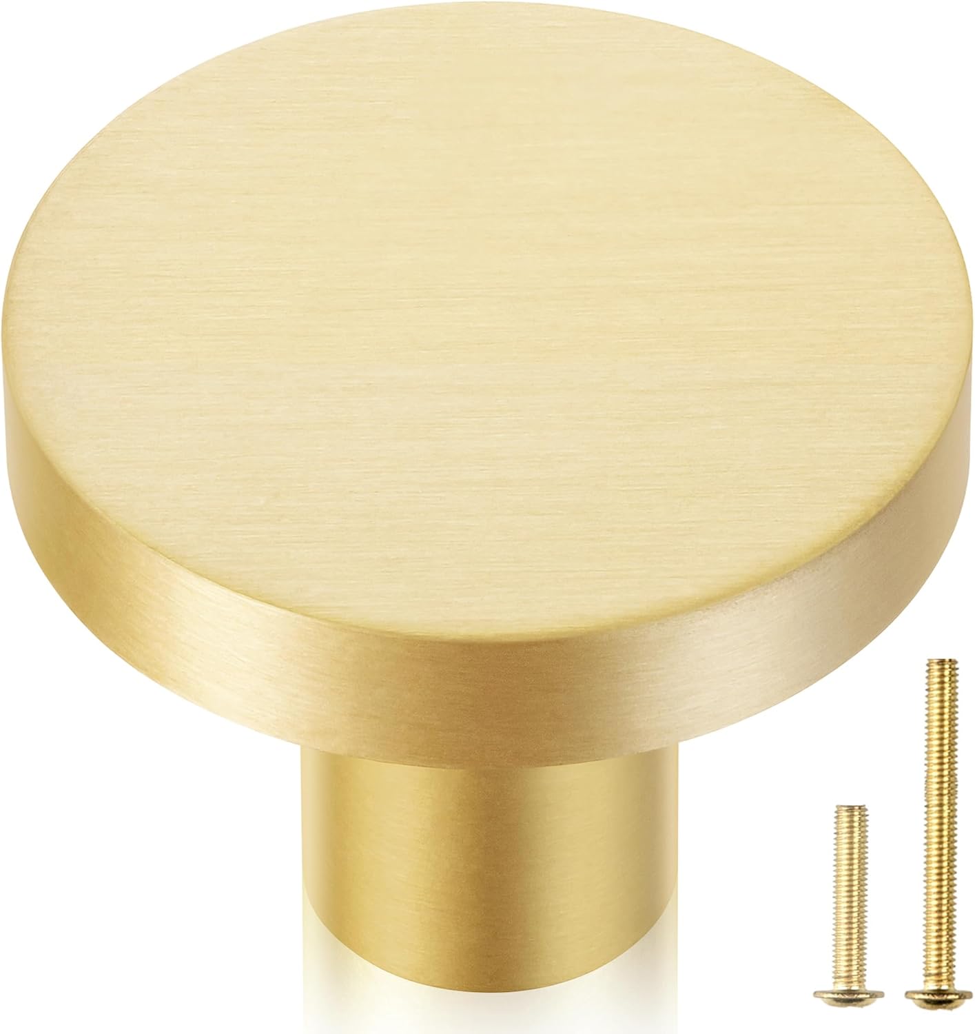 QOGRISUN Solid Brass Knobs 25-Pack