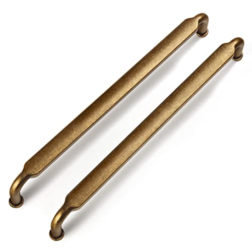 Goo-Ki 6 Pack 7-1/2 Inch (192mm) Hole Center Cabinet Pulls Antique Brass Zinc Alloy Kitchen Drawer Pulls Drawer Handles 7.9 Inch Length 2202-GT-192