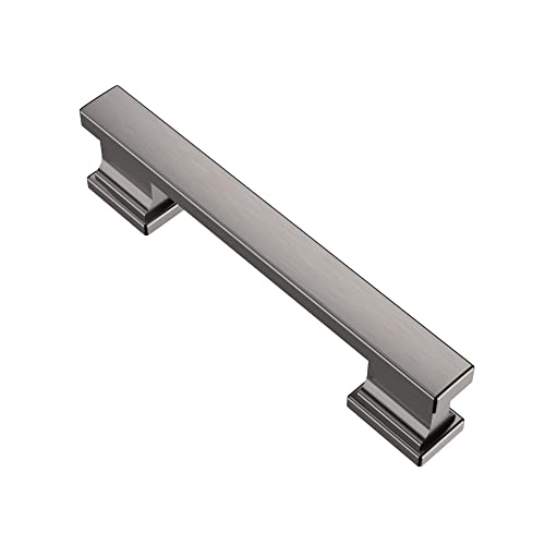 Alzassbg 10 Pack Brushed Black Nickel Cabinet Pulls, 3-3/4 Inch(96mm) Hole Centers Kitchen Cabinet Handles for Cabinets and Drawers AL3061BBN
