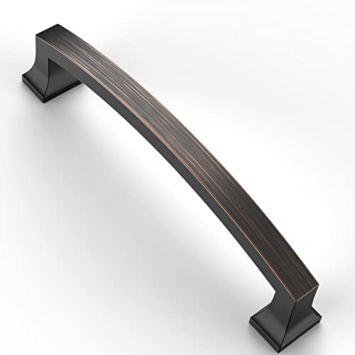 Asidrama 10 Pack 5 Inch(128mm) Hole Centers Kitchen Cabinet Handles, Oil Rubbed Bronze Cabinet Pulls Kitchen Cabinet Hardware for Cupboard Drawer Pulls