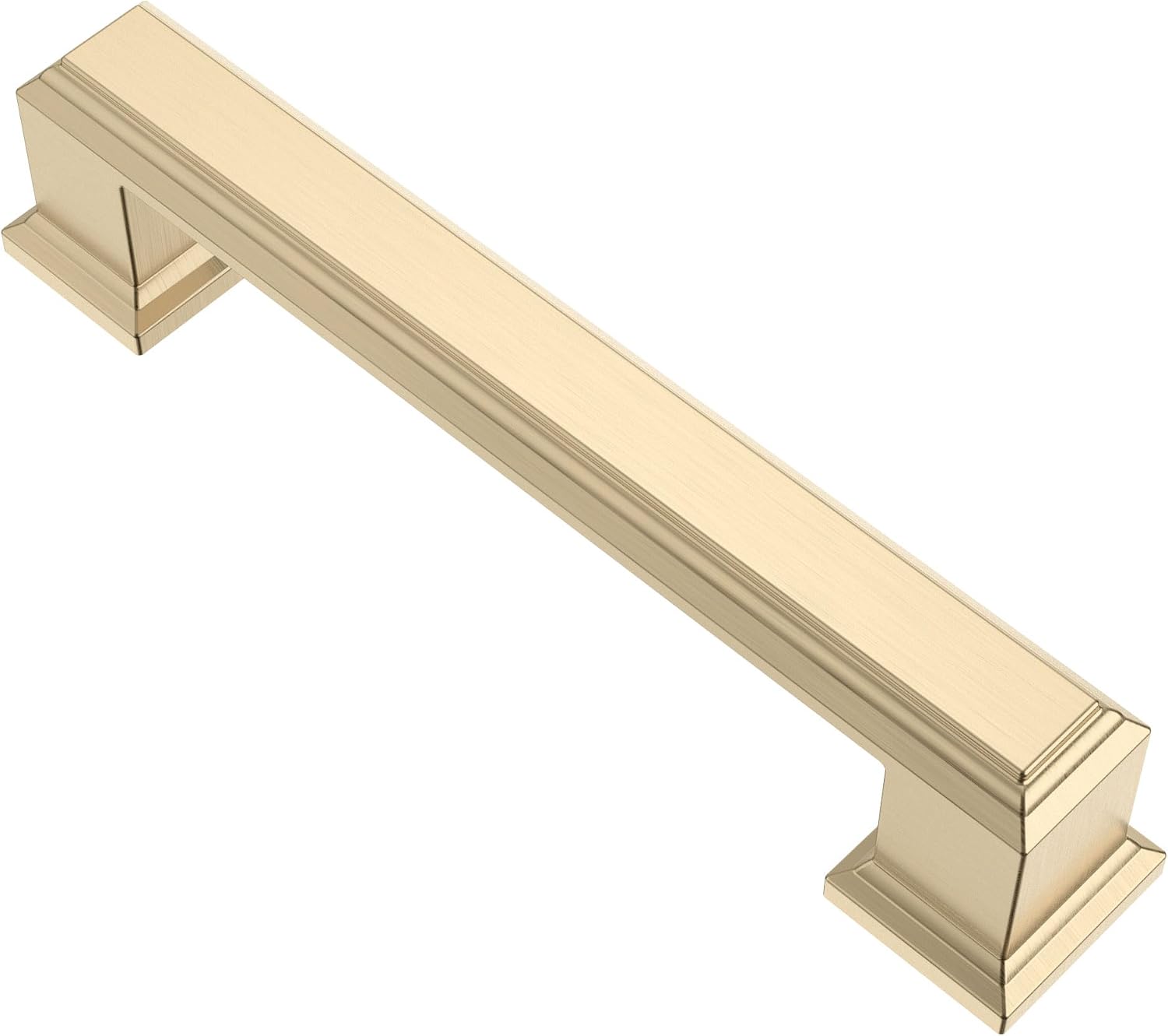 Alzassbg 15 Pack Brushed Brass Cabinet Pulls, 3-3/4 Inch(96mm) Hole Center Cabinet Handles Kitchen Pulls for Cabinets and Drawer AL3071BB