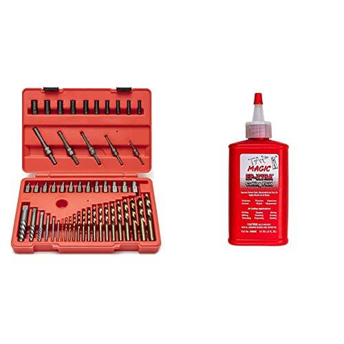 NEIKO 04204A Hex-Head Multispline Screw and Bolt Extractor Set, Easy-Out Screw Extraction, Broken Bolt Remover, Stripped Fastener Tool, 1/8 Inch to 7/8 Inch in 1/32-Inch Increments, CrMo, 25 Pieces