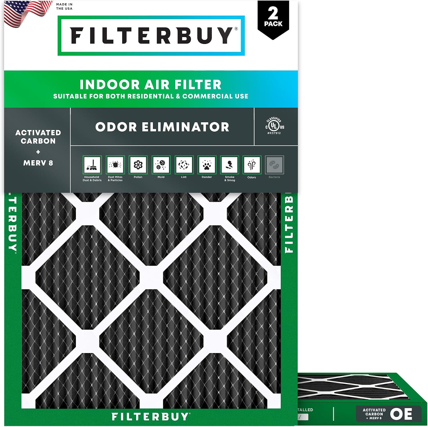 Filterbuy 20x23x1 MERV 8