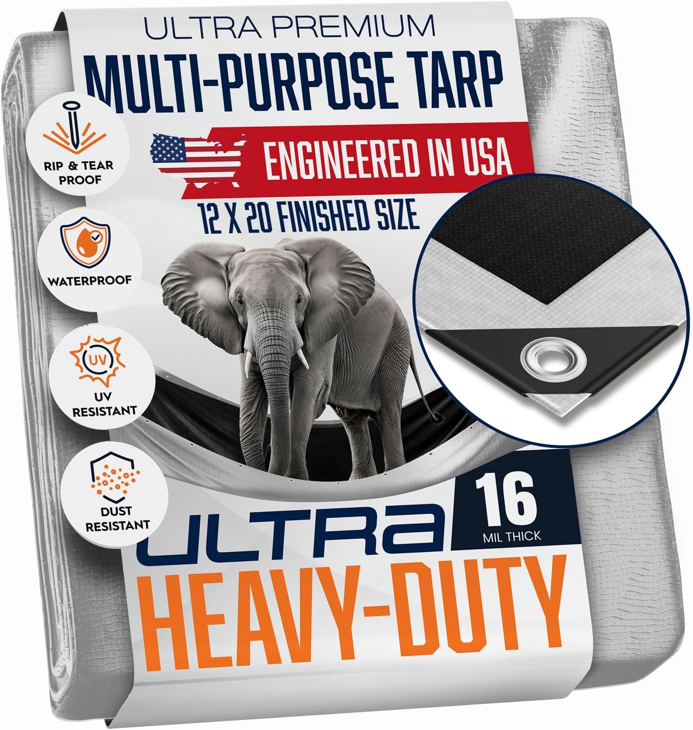 KING-A-MA-JIGS 12x20 16 Mil Tarp