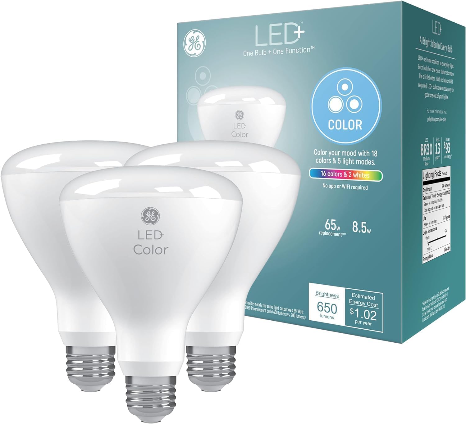 GE LED+ Color Changing BR30
