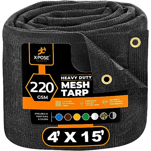 Xpose Safety 4' x 15' Mesh Tarp