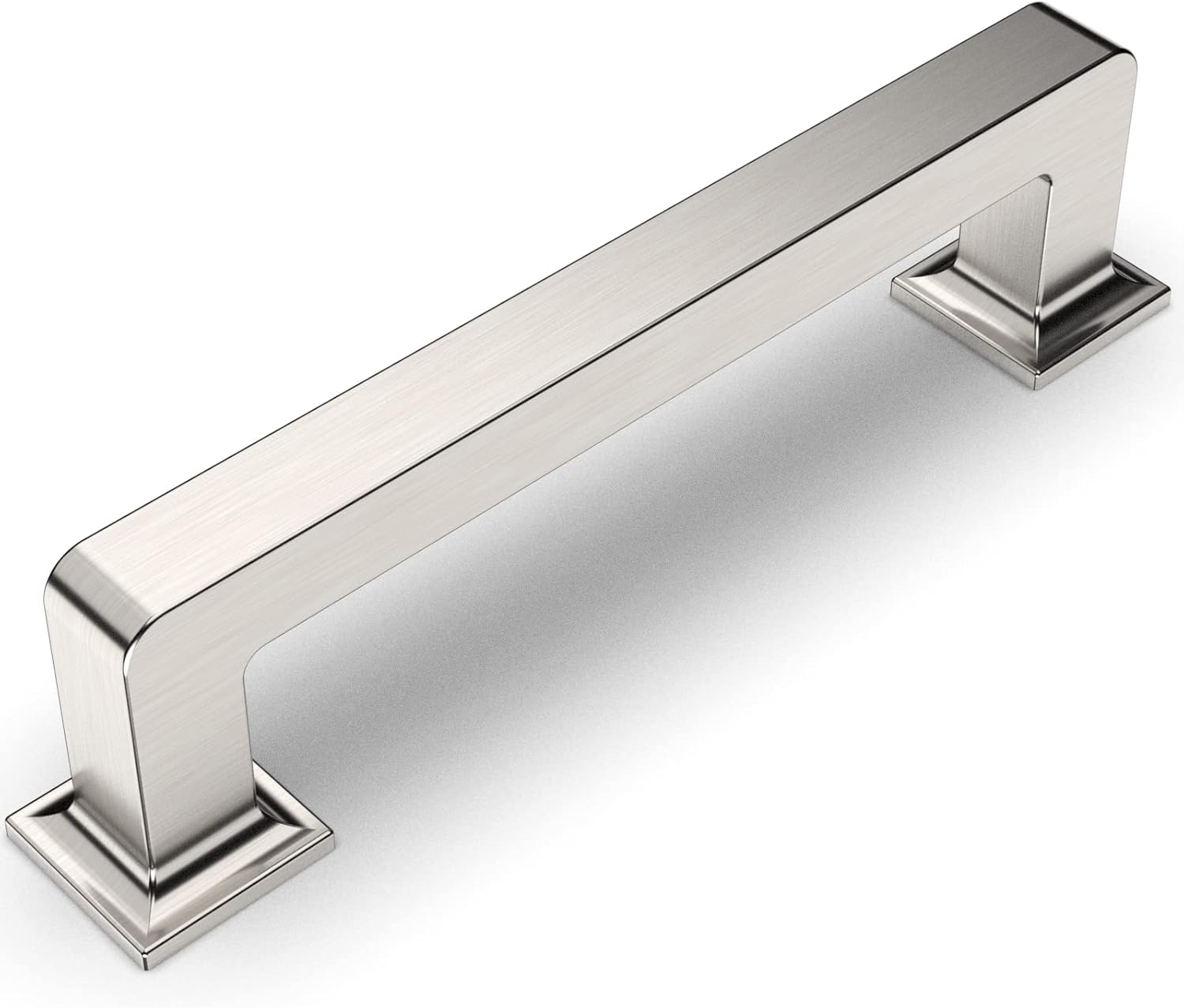 Amerdeco 15 Pack Brushed Satin Nickel Cabinet Pulls 3-3/4 Inch(96MM) Hole Centers Kitchen Cabinet Handles Cabinet Hardware Kitchen Handles for Cabinets Cupboard Handles Drawer Pulls ZH0019
