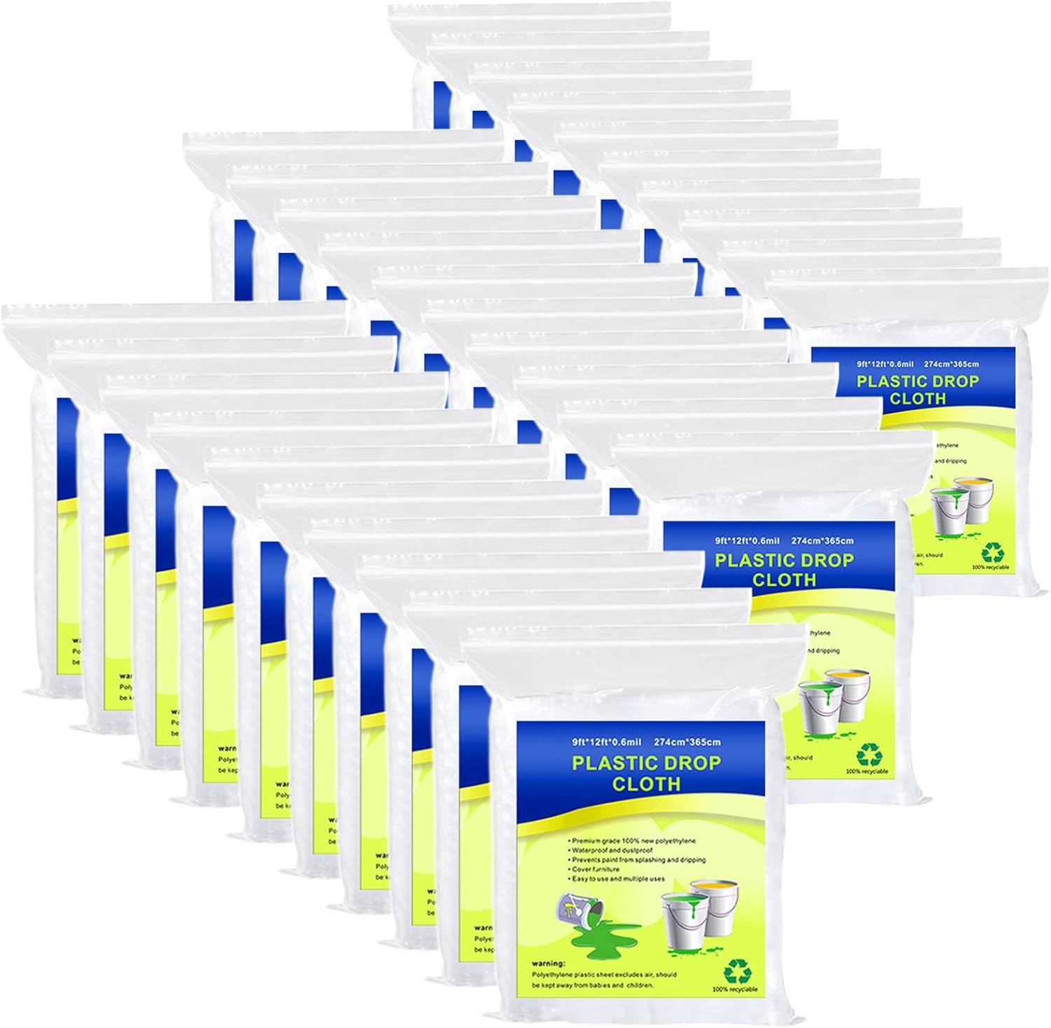 Cedolio 30pcs Clear 9x12