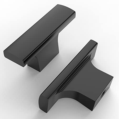 Asidrama 20 Pack Matte Black Kitchen Cabinet Knobs Drawer Cabinet Hardware Zinc Knobs for Dresser Drawers