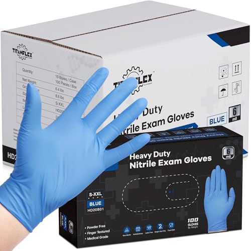 TitanFlex Nitrile Exam Gloves (Medium)