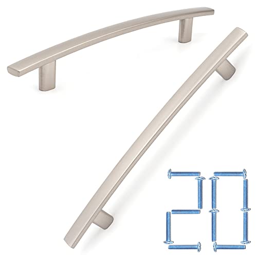 KOOFIZO 20 Pack 5 Inch Brushed Nickel Kitchen Cabinet Pulls Satin Silver Cabinet Handles Nickel Cabinet Hardware for Kitchen Cabinets 1961 Drawer Dresser Cupboard Bedroom