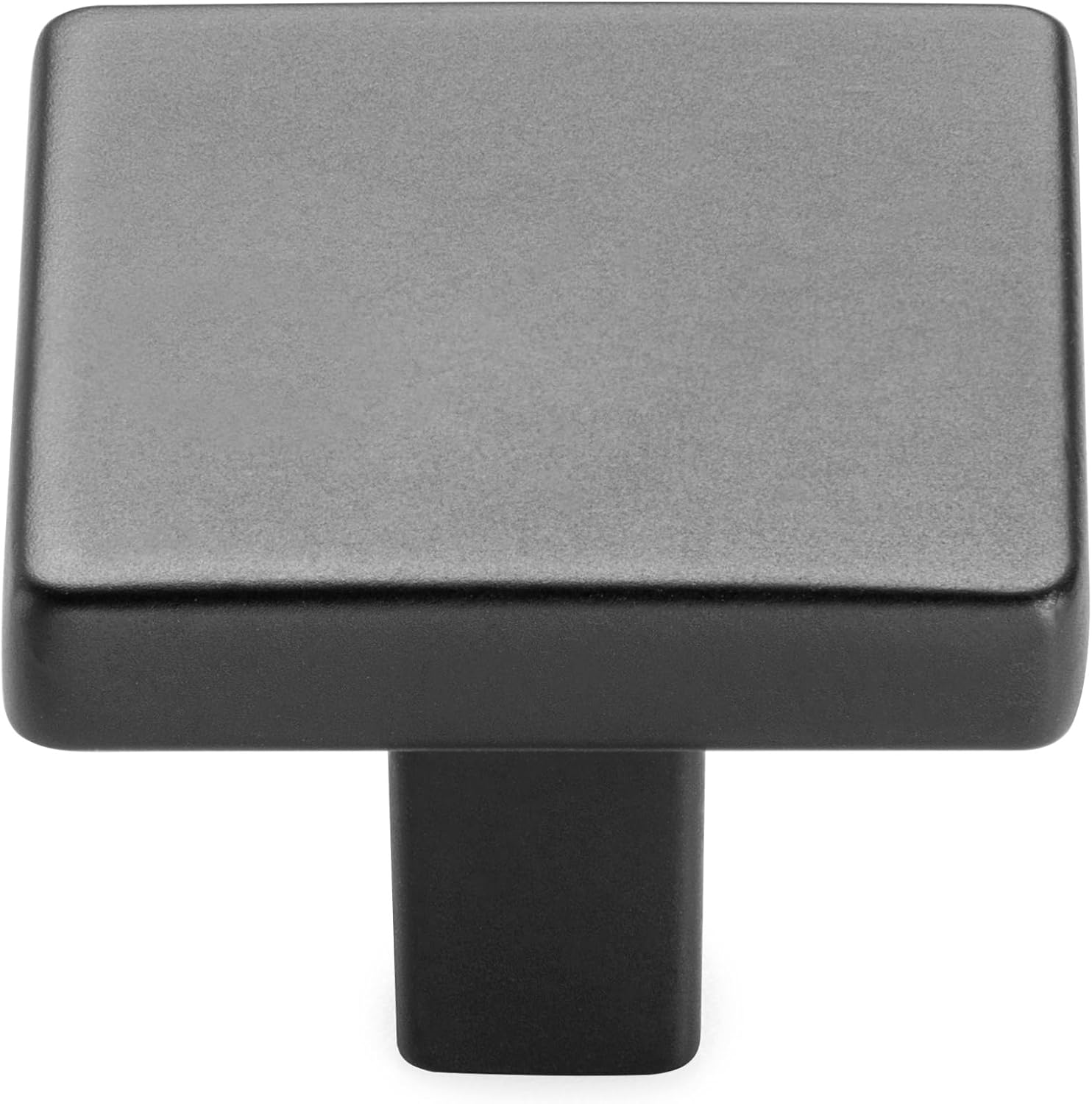 KOOFIZO 20 Pack Black Cabinet Knobs Matte Black Drawer Knobs K03 Square Single Hole Cabinet Pulls for Cabinets Drawer Dresser Cupboard Bedroom Closet Bathroom Vanity